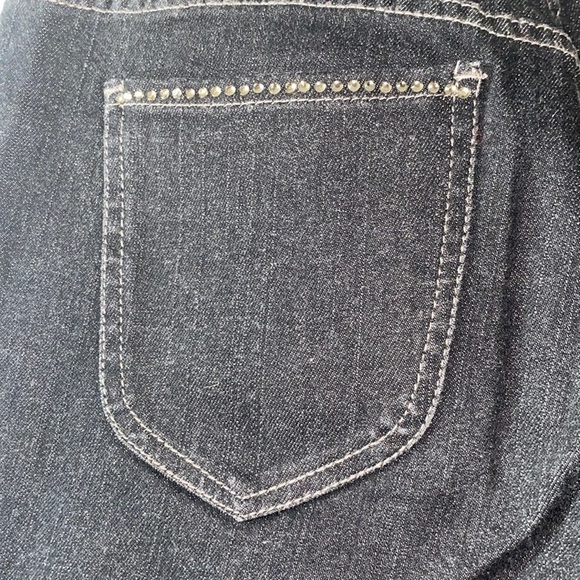 Chico's Platinum Alannia Jean Straight Leg High-Rise Stretch Embellished Jean - Picture 12 of 15